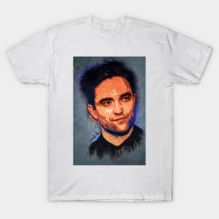 Robert Pattinson Actor Portrait ✪  Abstract Watercolor Art Style T-Shirt